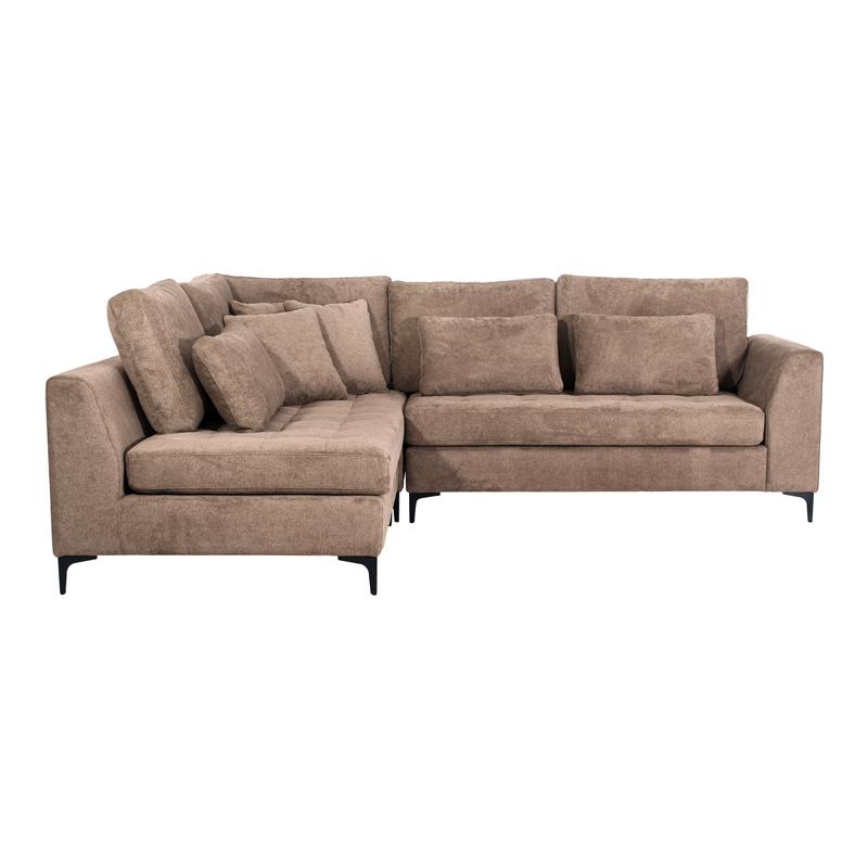 ΓΩΝΙΑΚΟΣ ΚΑΝΑΠΕΣ Fylliana Albert ΚΑΦΕ ΧΡΩΜΑ 273x220x96εκ