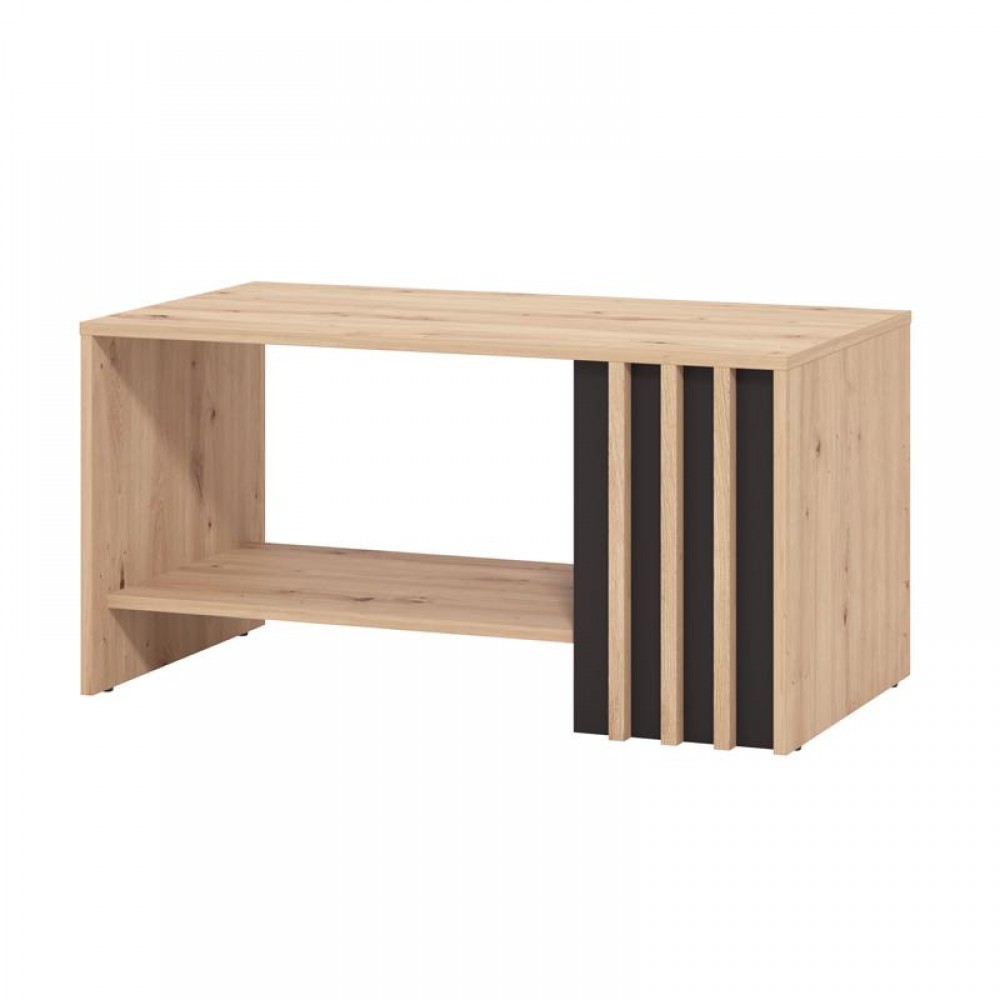 ΤΡΑΠΕΖΑΚΙ ΣΑΛΟΝΙΟΥ LAVAL ARTISAN ΟΑΚ/ΜΑΥΡΟ 90x50x46εκ