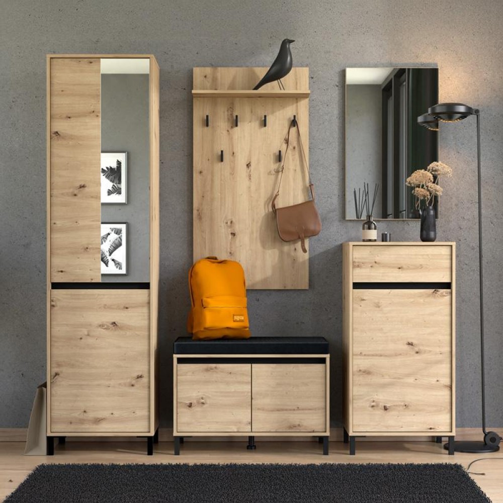 ΕΠΙΠΛΟ ΕΙΣΟΔΟΥ-ΧΩΛ ARRAN 1K1F ARTISAN OAK ΧΡΩΜΑ 55x40x110εκ