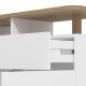 ΚΟΜΟΤΑ-ΜΠΟΥΦΕΣ ATERNO 103 2K1F2V ΛΕΥΚΟ/ARTISAN ΧΡΩΜΑ 103x40x94εκ