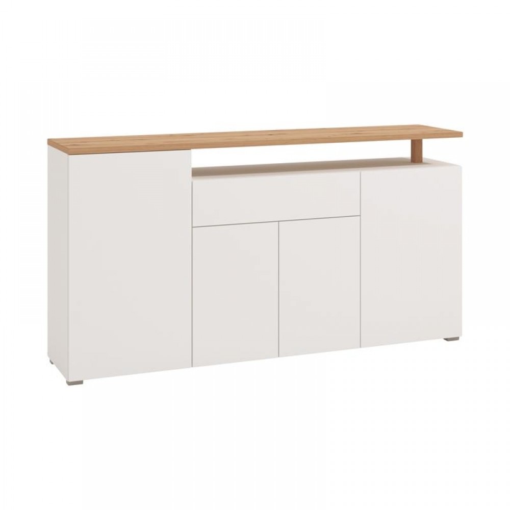 ΚΟΜΟΤΑ-ΜΠΟΥΦΕΣ ATERNO 180 4K1F4V ΛΕΥΚΟ/ARTISAN ΧΡΩΜΑ 180x40x94εκ
