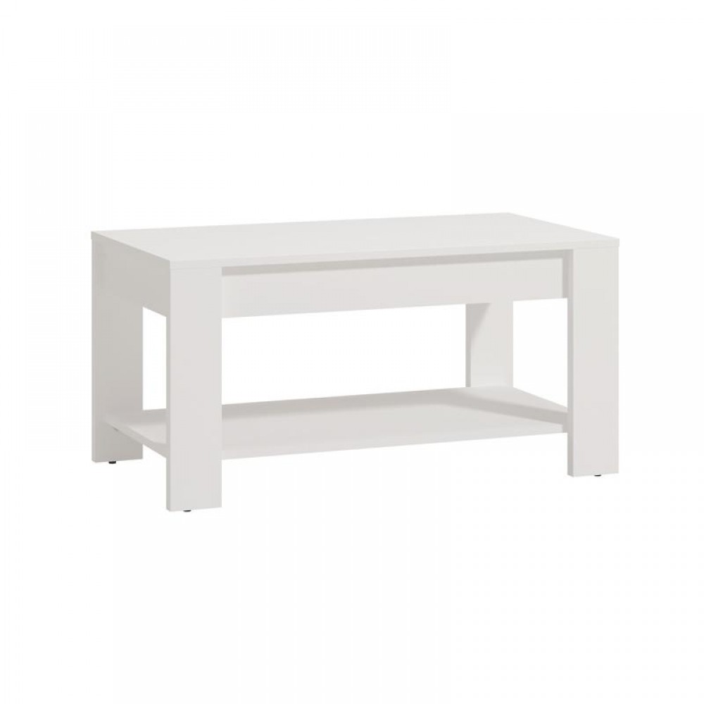 ΤΡΑΠΕΖΑΚΙ ΣΑΛΟΝΙΟΥ CLENT ΛΕΥΚΟ ΧΡΩΜΑ 90x50x45εκ