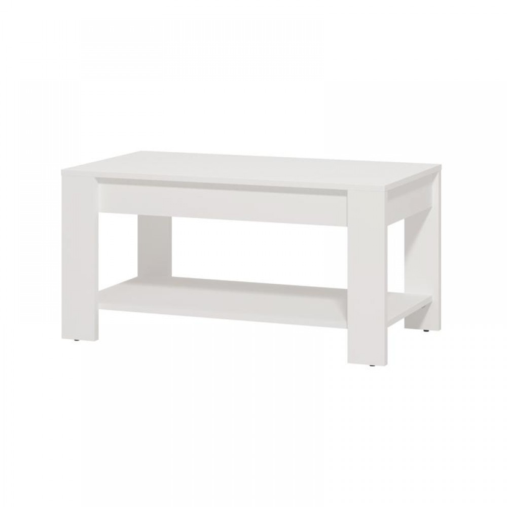 ΤΡΑΠΕΖΑΚΙ ΣΑΛΟΝΙΟΥ CLENT ΛΕΥΚΟ ΧΡΩΜΑ 90x50x45εκ