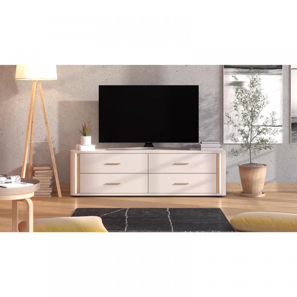 ΕΠΙΠΛΟ ΤΗΛΕΟΡΑΣΗΣ YORK 4F CASHMERE/ARTISAN OAK ΧΡΩΜΑ 177x40x52εκ