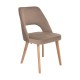 ΚΑΡΕΚΛΑ ΤΡΑΠΕΖΑΡΙΑΣ Fylliana Τ-5 LUX TAUPE ΥΦΑΣΜΑ 50x50x86εκ