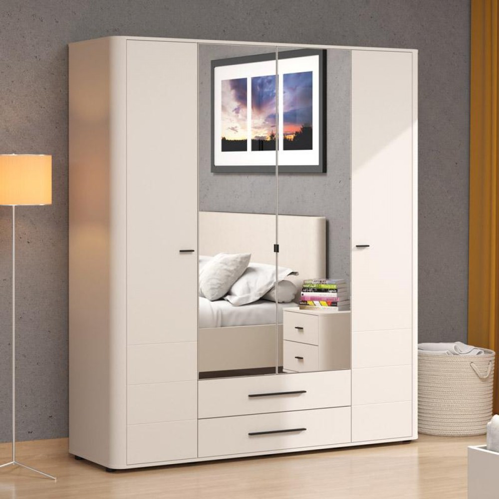 ΝΤΟΥΛΑΠΑ SERDICA 4K2F2O h211 CASHMERE ΧΡΩΜΑ 180x57x211εκ