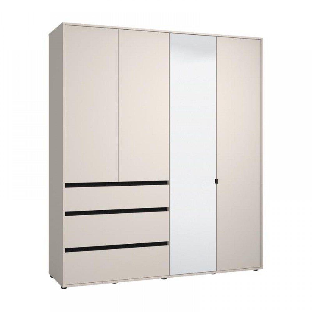 ΝΤΟΥΛΑΠΑ CORBETT 4K3F1O h211 CASHMERE/ΜΑΥΡΟ ΜΑΤ ΧΡΩΜΑ 183x55x211εκ