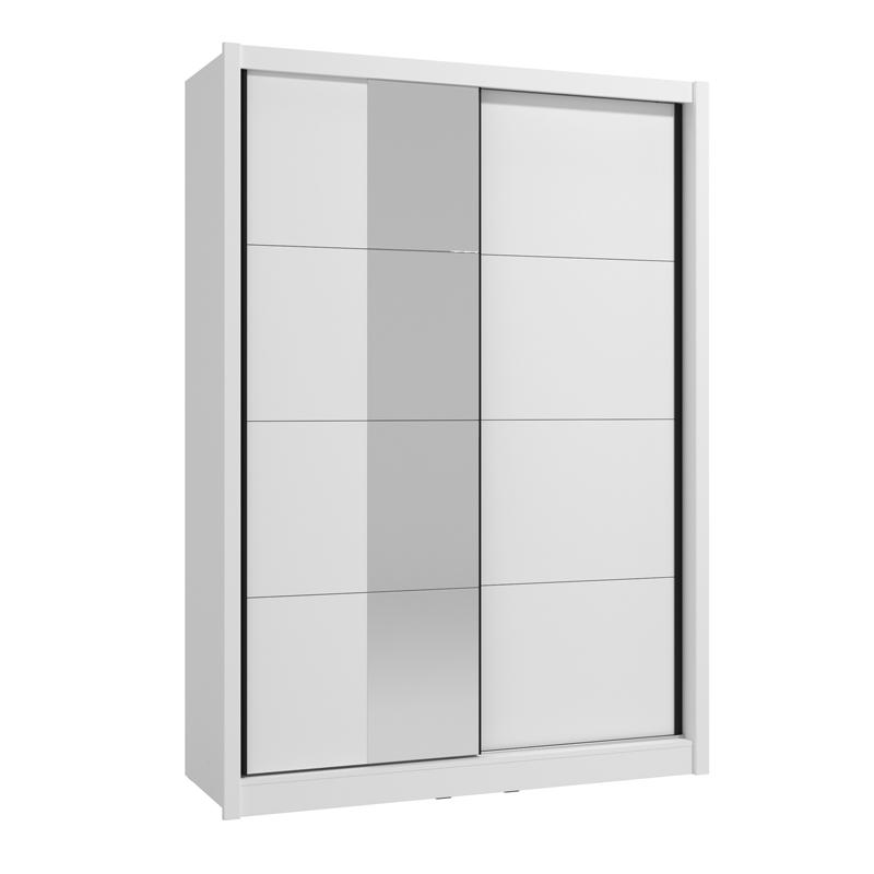 ΝΤΟΥΛΑΠΑ ΜΕ ΚΑΘΡΕΦΤΗ ALBI 150 OG ΛΕΥΚΟ ΧΡΩΜΑ 155x60x216εκ