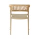 ΚΑΡΕΚΛΑ ΚΗΠΟΥ Fylliana Elora ΜΠΕΖ-ΚΑΦΕ ΧΡΩΜΑ 58x56x75εκ