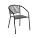ΠΟΛΥΘΡΟΝΑ ΚΗΠΟΥ Fyllianna FL11465 ΑΠΟ ΣΥΝΘΕΤΙΚΟ RATTAN MΕ ΜΕΤΑΛΛΙΚΟ ΣΚΕΛΕΤΟ ΓΚΡΙ ΧΡΩΜΑ 54x63x74εκ