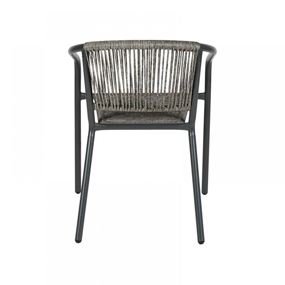 ΠΟΛΥΘΡΟΝΑ ΚΗΠΟΥ Fyllianna FL11465 ΑΠΟ ΣΥΝΘΕΤΙΚΟ RATTAN MΕ ΜΕΤΑΛΛΙΚΟ ΣΚΕΛΕΤΟ ΓΚΡΙ ΧΡΩΜΑ 54x63x74εκ