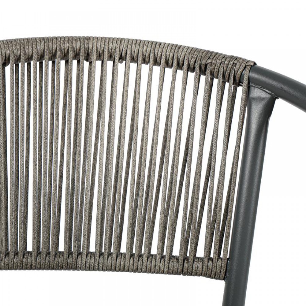 ΠΟΛΥΘΡΟΝΑ ΚΗΠΟΥ Fyllianna FL11465 ΑΠΟ ΣΥΝΘΕΤΙΚΟ RATTAN MΕ ΜΕΤΑΛΛΙΚΟ ΣΚΕΛΕΤΟ ΓΚΡΙ ΧΡΩΜΑ 54x63x74εκ