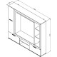 ΚΕΝΤΡΟ ΨΥΧΑΓΩΓΙΑΣ-ΣΥΝΘΕΣΗ LORCA GREY OAK / ΜΑΥΡΟ 195x35x171εκ