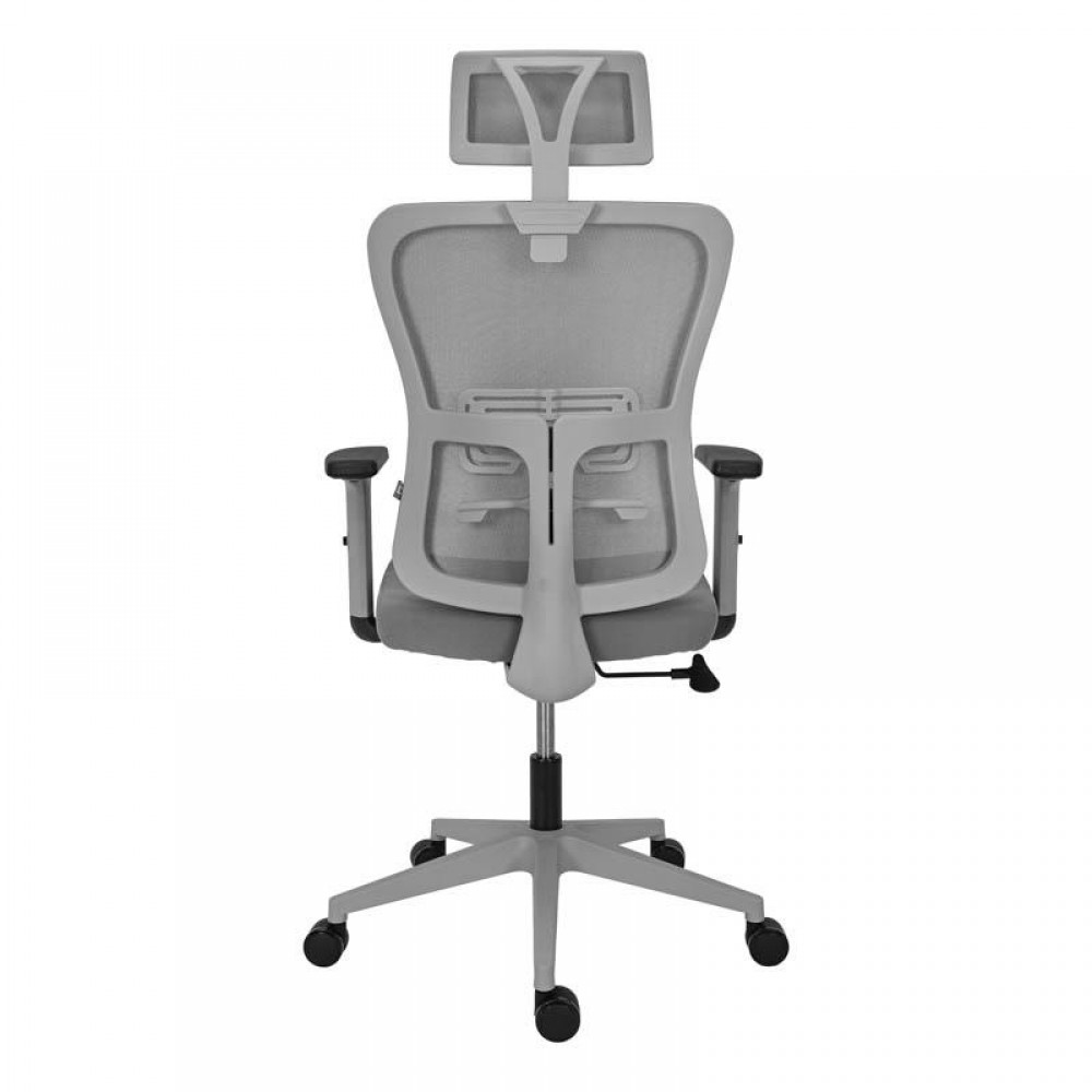 ΚΑΡΕΚΛΑ ΓΡΑΦΕΙΟΥ Fylliana FL9088 ΓΚΡΙ ΠΛΑΤΗ-ΓΚΡΙ ΚΑΘΙΣΜΑ 60x60x119-129εκ