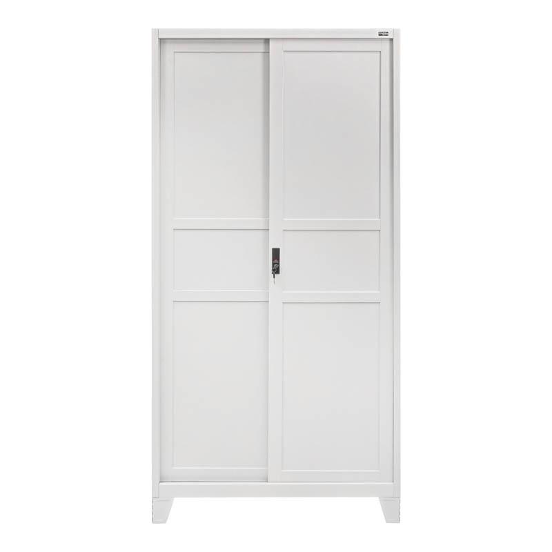 ΜΕΤΑΛΛΙΚΗ ΝΤΟΥΛΑΠΑ Fylliana Evelyn ΛΕΥΚΟ ΧΡΩΜΑ 90x40x190εκ