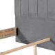 ΔΙΠΛΟ ΚΡΕΒΑΤΙ Fylliana Oslo ΑΝΘΡΑΚΙ ΧΡΩΜΑ 173x214x118εκ (160x200)