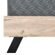 ΔΙΠΛΟ ΚΡΕΒΑΤΙ Fylliana Oslo ΑΝΘΡΑΚΙ ΧΡΩΜΑ 173x214x118εκ (160x200)