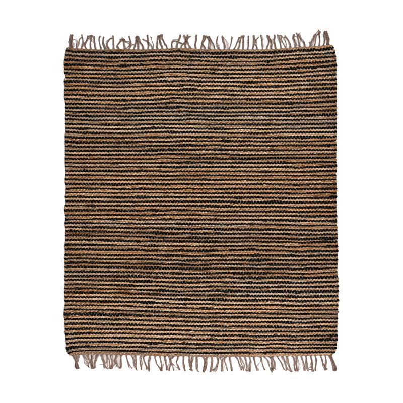 ΧΑΛΙ Fylliana Jute ΜΑΥΡΟ-ΚΑΦΕ ΧΡΩΜΑ 160x230εκ