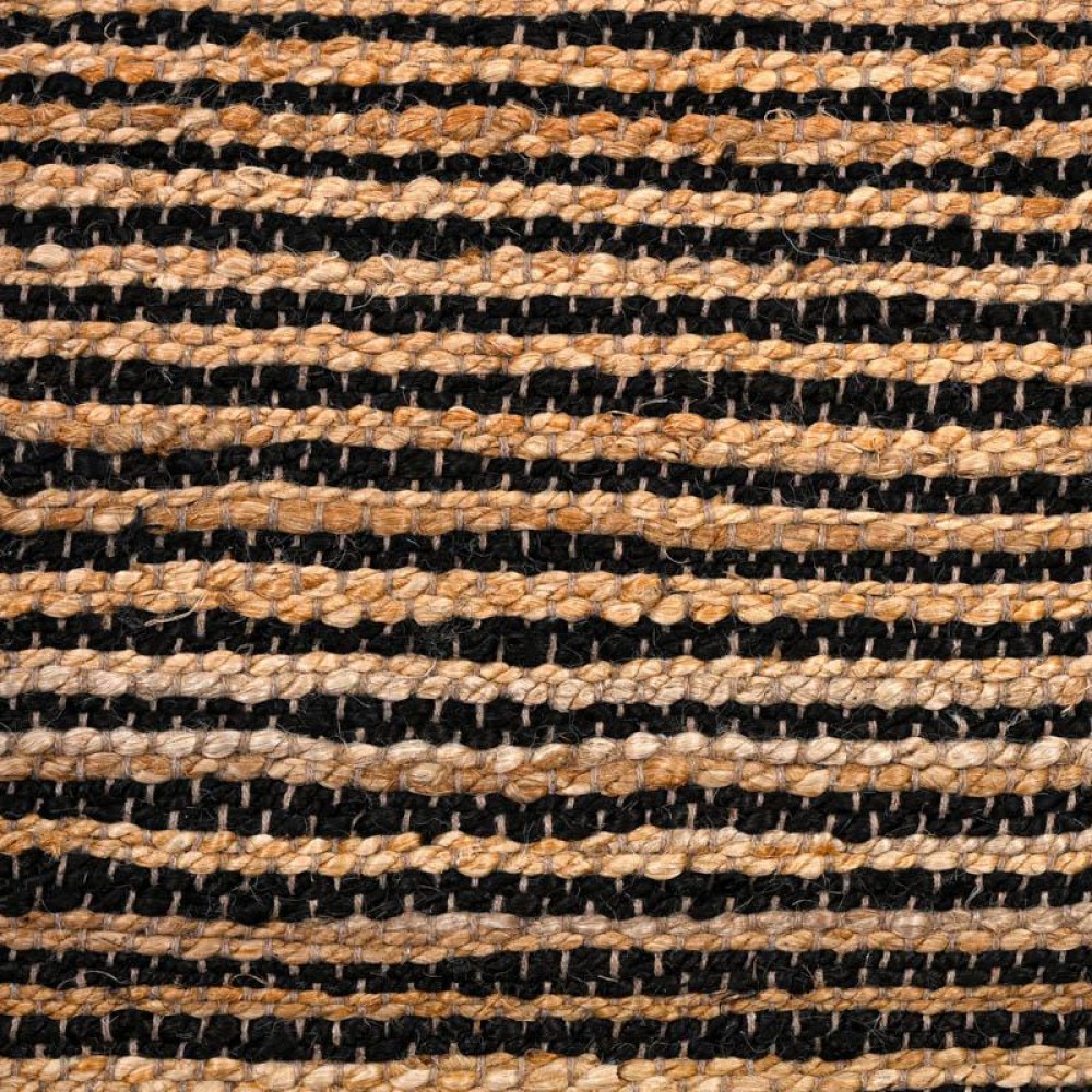 ΧΑΛΙ Fylliana Jute ΜΑΥΡΟ-ΚΑΦΕ ΧΡΩΜΑ 160x230εκ