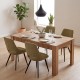 ΤΡΑΠΕΖΙ ΤΡΑΠΕΖΑΡΙΑΣ Fylliana Alicante NATURAL CANELLA OAK ΧΡΩΜΑ 160x90x77εκ
