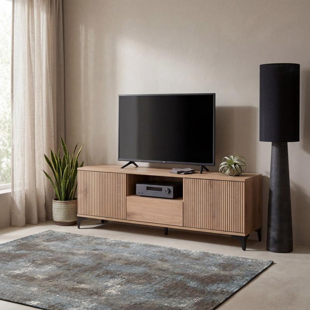 ΕΠΙΠΛΟ ΤΗΛΕΟΡΑΣΗΣ Fylliana Alicante NATURAL CANELLA OAK ΧΡΩΜΑ 160x40x51εκ