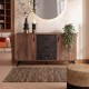ΜΠΟΥΦΕΣ Fylliana Miami TOBACCO ΜΕ BLACK MARBLE ΧΡΩΜΑ 160x40x84εκ