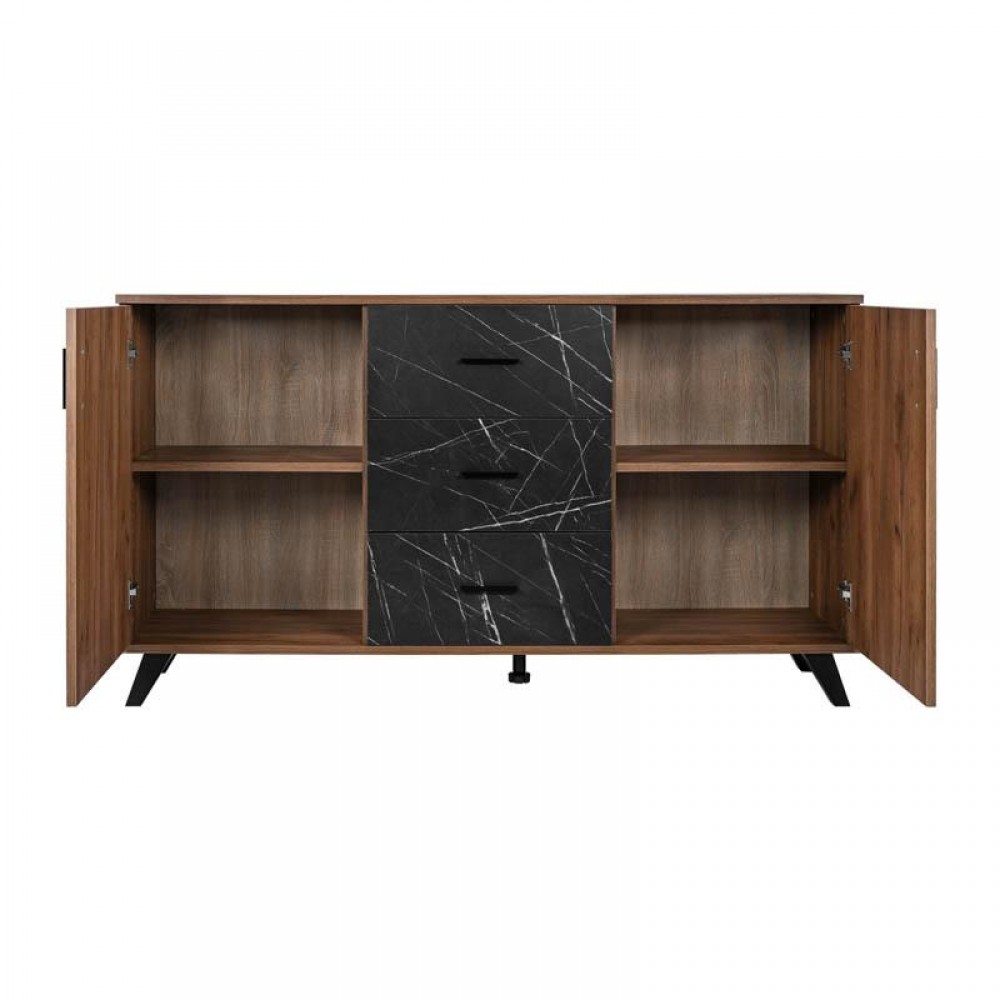 ΜΠΟΥΦΕΣ Fylliana Miami TOBACCO ΜΕ BLACK MARBLE ΧΡΩΜΑ 160x40x84εκ