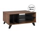 ΤΡΑΠΕΖΙ ΣΑΛΟΝΙΟΥ Fylliana Miami TOBACCO ΜΕ BLACK MARBLE ΧΡΩΜΑ 100x64x45εκ
