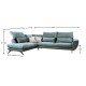 ΚΑΝΑΠΕΣ Fylliana Renata ΑΡΙΣΤΕΡΗ ΓΩΝΙΑ MINT ΜΕ ICE ΜΑΞΙΛΑΡΙΑ 340x240