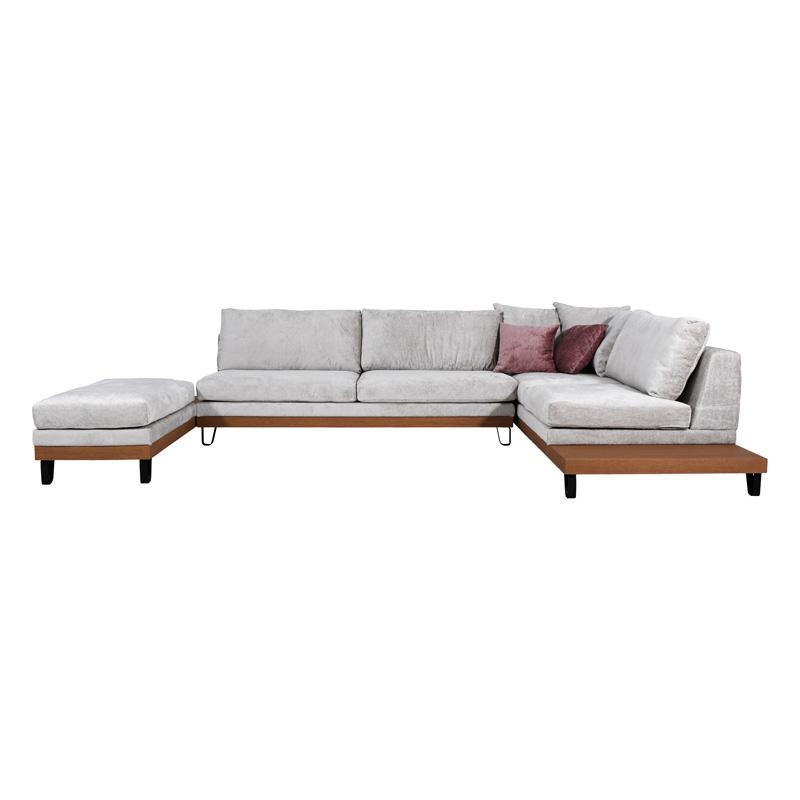 ΚΑΝΑΠΕΣ Fylliana Filippa ΔΕΞΙΑ ΓΩΝΙΑ ICE ΜΕ ΡΟΖ ΜΑΞΙΛΑΡΙΑ 360x240εκ