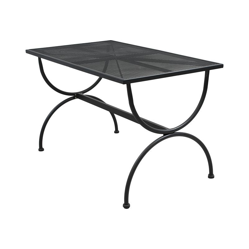 ΜΕΤΑΛΛΙΚΟ ΤΡΑΠΕΖΙ ΕΞΟΧΗΣ Fylliana 191025 ΓΚΡΙ ΧΡΩΜΑ 120x70x72εκ