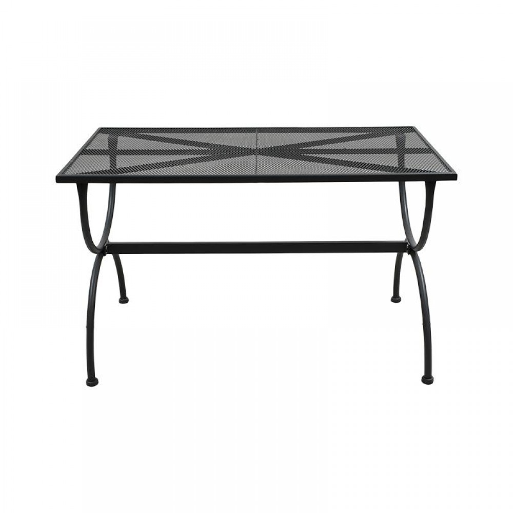 ΜΕΤΑΛΛΙΚΟ ΤΡΑΠΕΖΙ ΕΞΟΧΗΣ Fylliana 191025 ΓΚΡΙ ΧΡΩΜΑ 140x80x72εκ