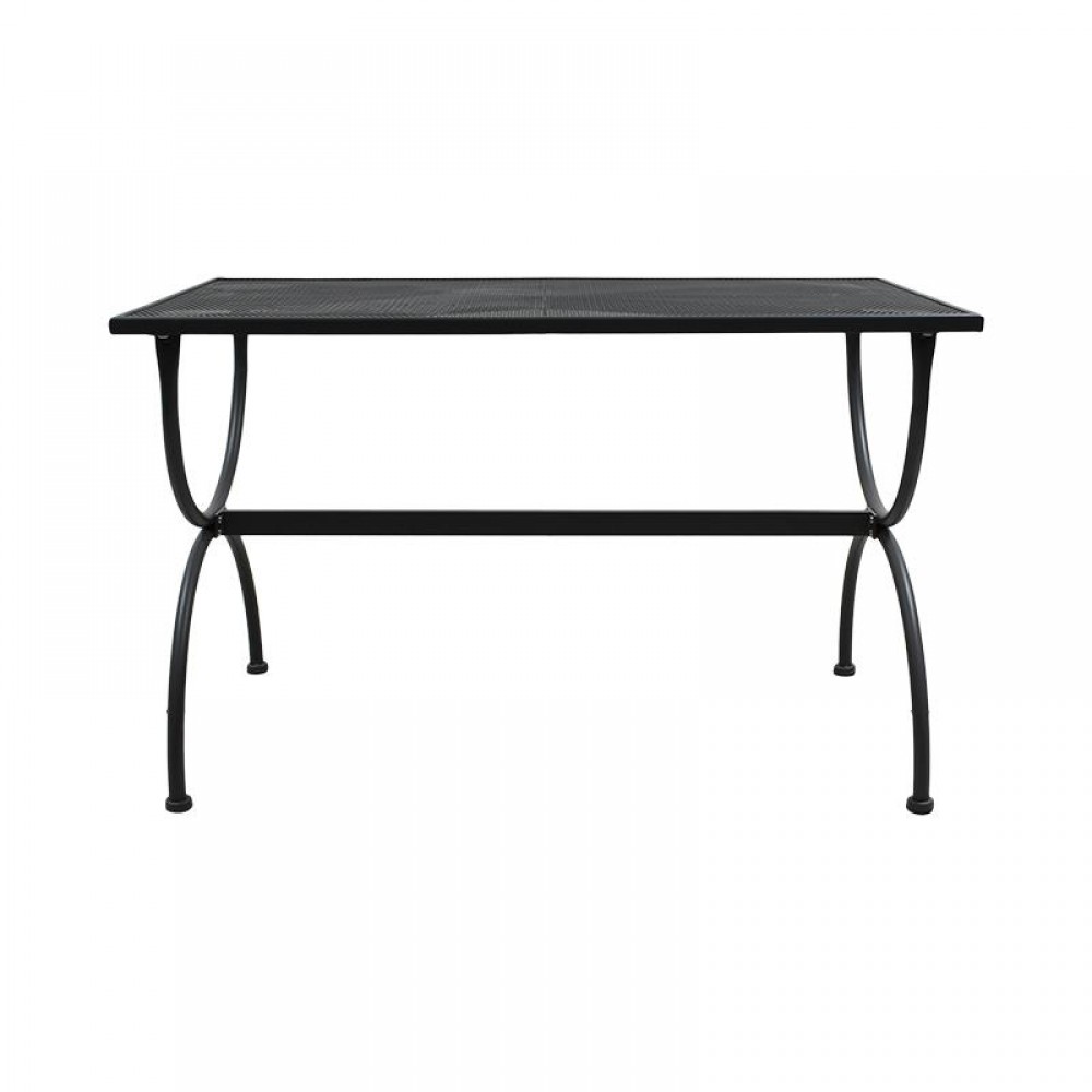 ΜΕΤΑΛΛΙΚΟ ΤΡΑΠΕΖΙ ΕΞΟΧΗΣ Fylliana 191025 ΓΚΡΙ ΧΡΩΜΑ 140x80x72εκ