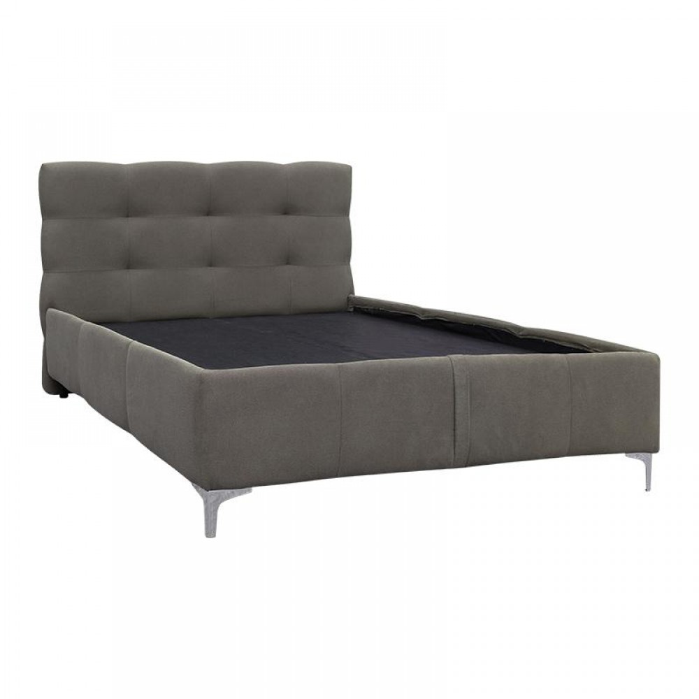 ΚΡΕΒΑΤΙ ΜΕ ΠΑΤΩΜΑ Fylliana SALVADOR ΓΚΡΙ ΧΡΩΜΑ 170x220x110εκ