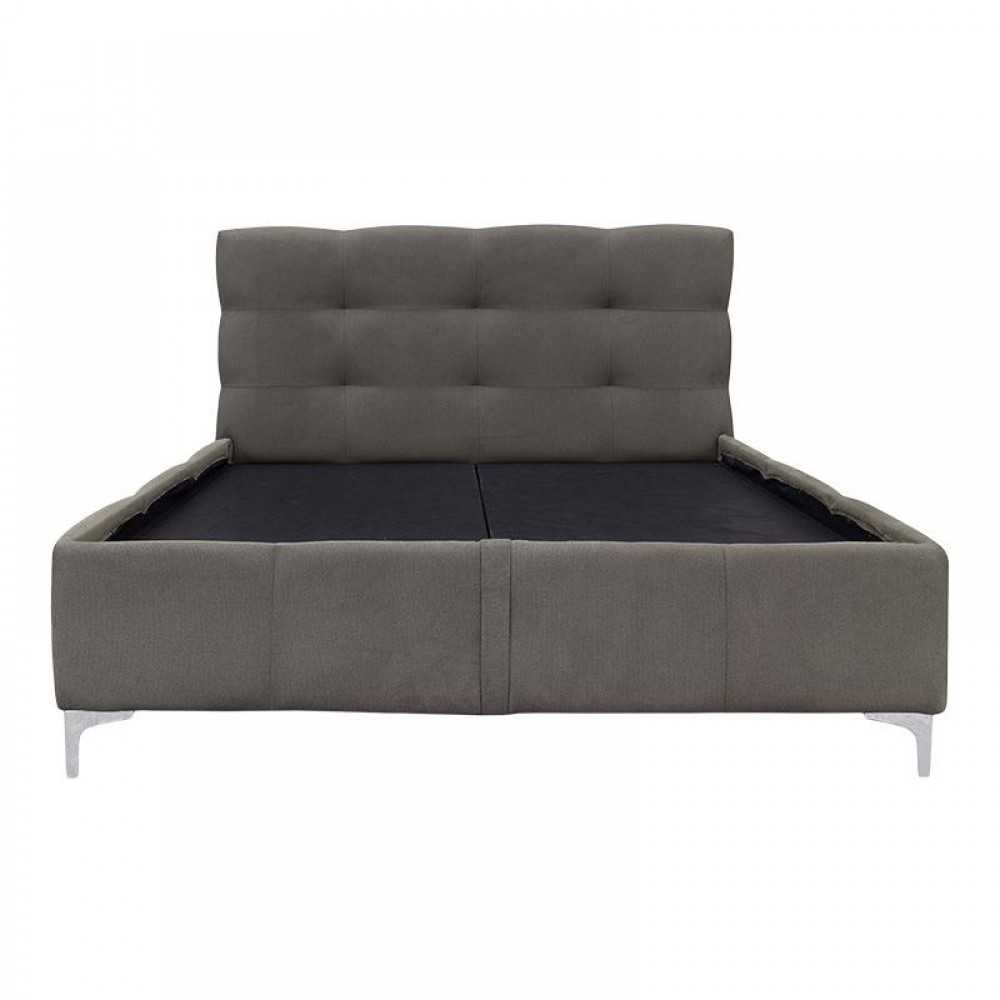 ΚΡΕΒΑΤΙ ΜΕ ΠΑΤΩΜΑ Fylliana SALVADOR ΓΚΡΙ ΧΡΩΜΑ 170x220x110εκ