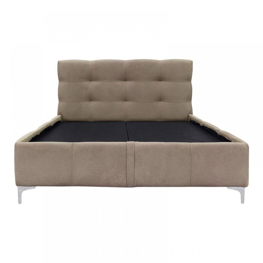 ΚΡΕΒΑΤΙ ΜΕ ΠΑΤΩΜΑ Fylliana SALVADOR ΜΠΕΖ ΧΡΩΜΑ 170x220x110εκ
