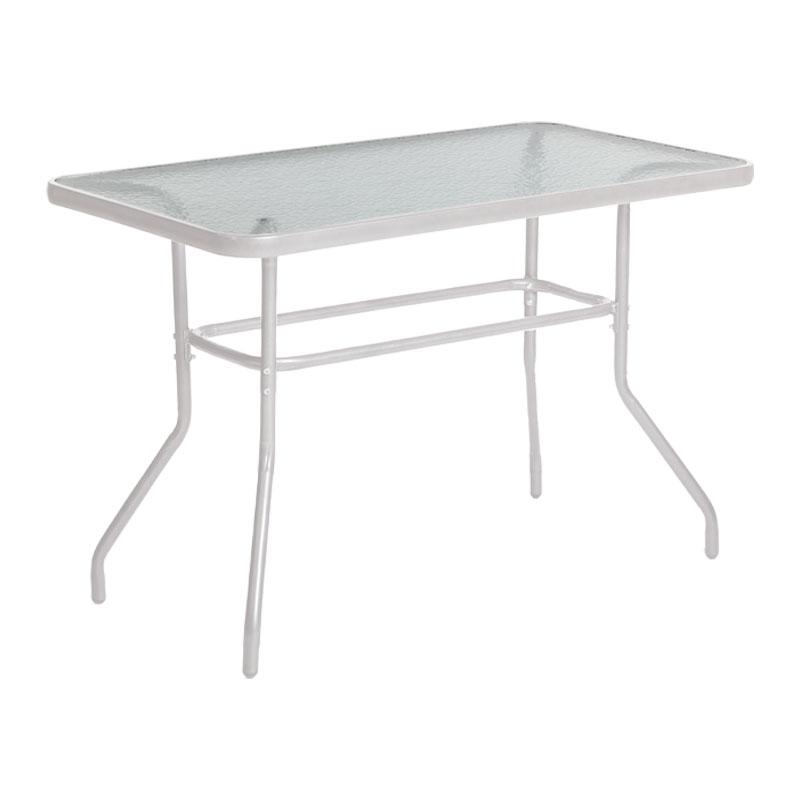 ΤΡΑΠΕΖΙ ΚΗΠΟΥ Fylliana 028 ΛΕΥΚΟ ΧΡΩΜΑ 120x70x70εκ grd