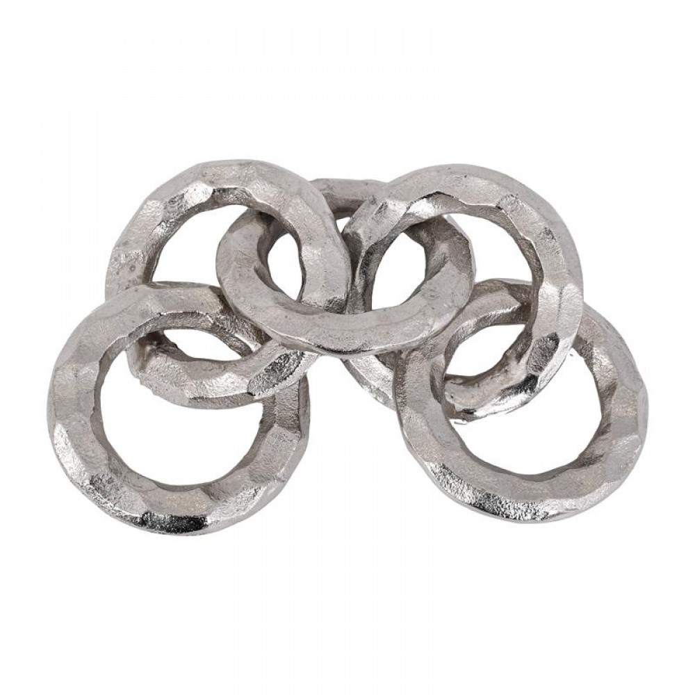 ΜΕΤΑΛΛΙΚΟ ΔΙΑΚΟΣΜΗΤΙΚΟ Fylliana Chain ΝΙΚΕΛ ΧΡΩΜΑ 10x10x34εκ