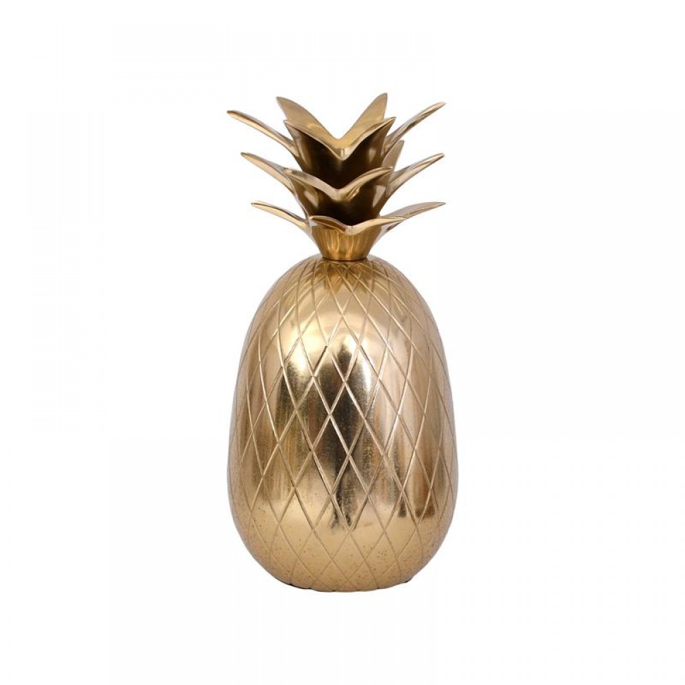 ΜΕΤΑΛΛΙΚΟ ΔΙΑΚΟΣΜΗΤΙΚΟ Fylliana Pineapple ΧΡΥΣΟ ΧΡΩΜΑ 9x9x17εκ