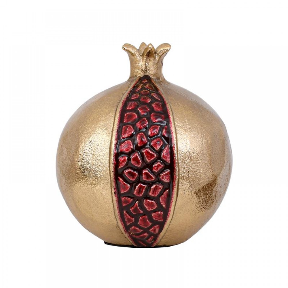 ΜΕΤΑΛΛΙΚΟ ΔΙΑΚΟΣΜΗΤΙΚΟ ΡΟΔΙ Fylliana Pomegranate ΧΡΥΣΟ-ΚΟΚΚΙΝΟ ΧΡΩΜΑ 12x13εκ