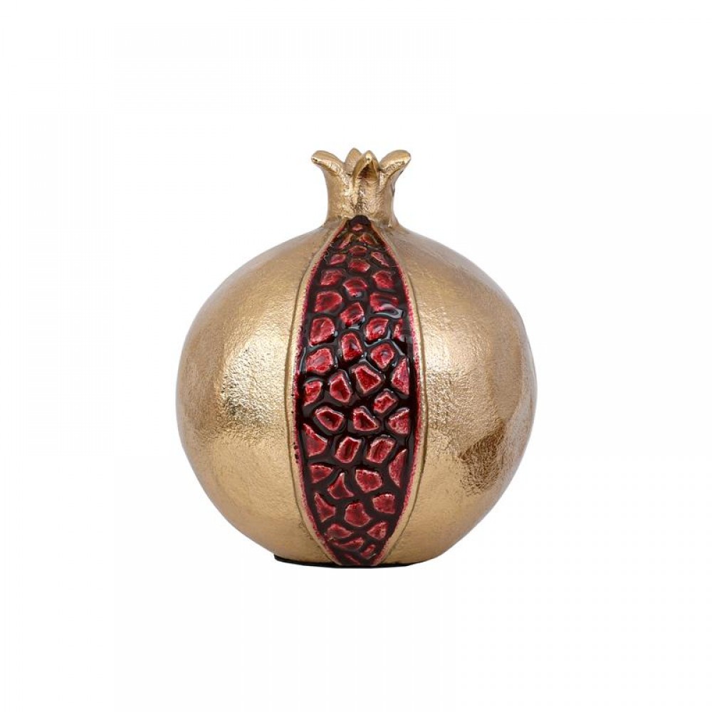 ΜΕΤΑΛΛΙΚΟ ΔΙΑΚΟΣΜΗΤΙΚΟ ΡΟΔΙ Fylliana Pomegranate ΧΡΥΣΟ-ΚΟΚΚΙΝΟ ΧΡΩΜΑ 10x11εκ