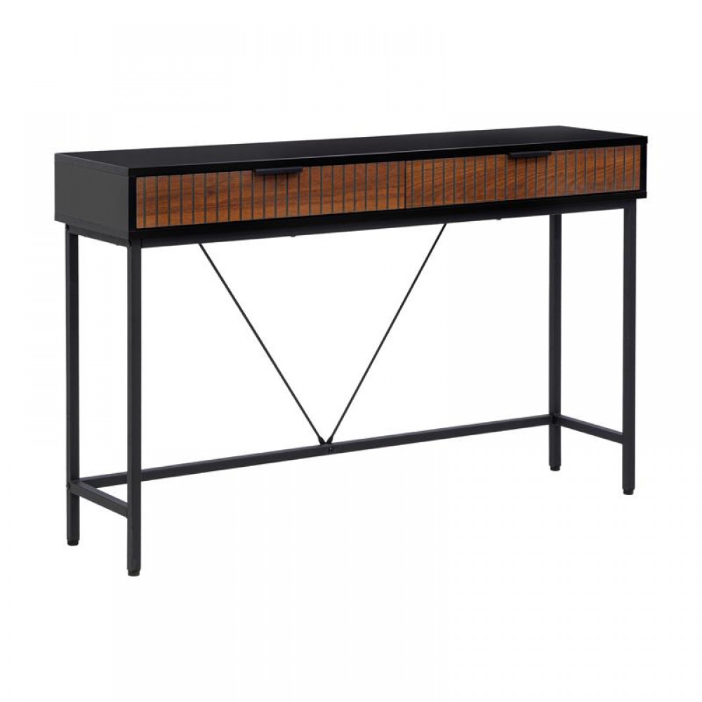 ΚΟΝΣΟΛΑ Fylliana FL2405 ΜΑΥΡΟ-ΚΑΦΕ ΧΡΩΜΑ 120x30x76εκ