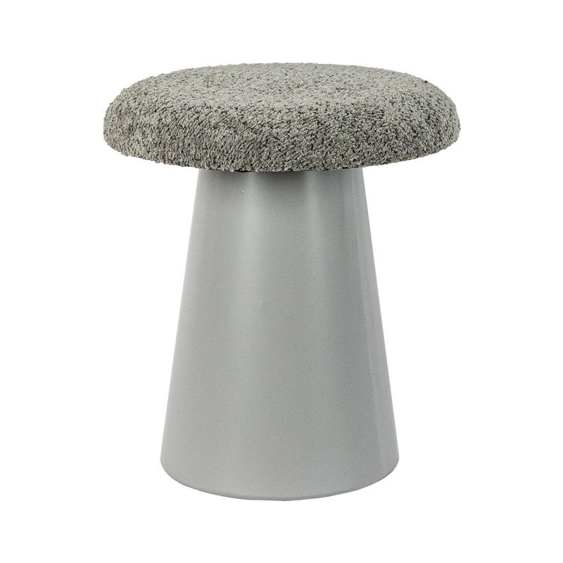 ΣΤΡΟΓΓΥΛΟ ΜΕΤΑΛΛΙΚΟ ΣΚΑΜΠΟ Fylliana FL4201 ΓΚΡΙ ΧΡΩΜΑ 35x40εκ