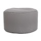 ΣΤΡΟΓΓΥΛΟ ΠΟΥΦ-ΣΚΑΜΠΟ Fylliana Cube ΓΚΡΙ ΧΡΩΜΑ 60x40εκ