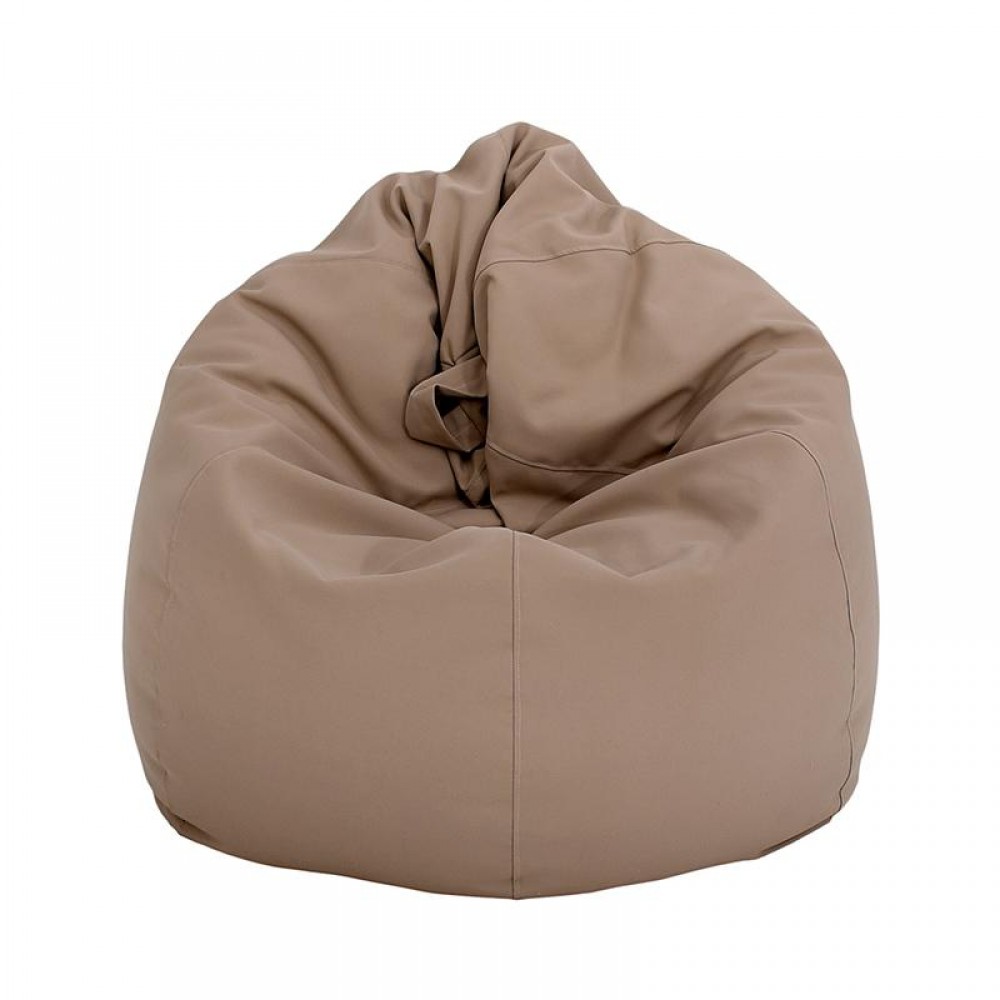 ΣΤΡΟΓΓΥΛΟ ΠΟΥΦ-ΣΚΑΜΠΟ Fylliana Lazy ΚΑΦΕ ΧΡΩΜΑ 110x90εκ