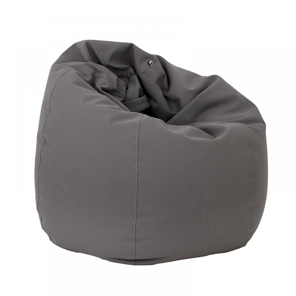 ΣΤΡΟΓΓΥΛΟ ΠΟΥΦ-ΣΚΑΜΠΟ Fylliana Lazy ΓΚΡΙ ΧΡΩΜΑ 110x90εκ