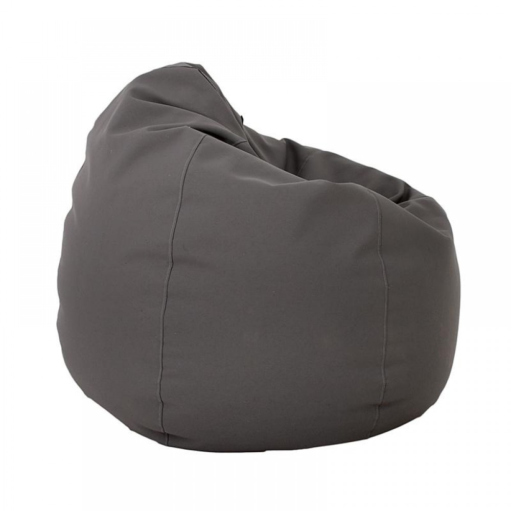 ΣΤΡΟΓΓΥΛΟ ΠΟΥΦ-ΣΚΑΜΠΟ Fylliana Lazy ΓΚΡΙ ΧΡΩΜΑ 110x90εκ