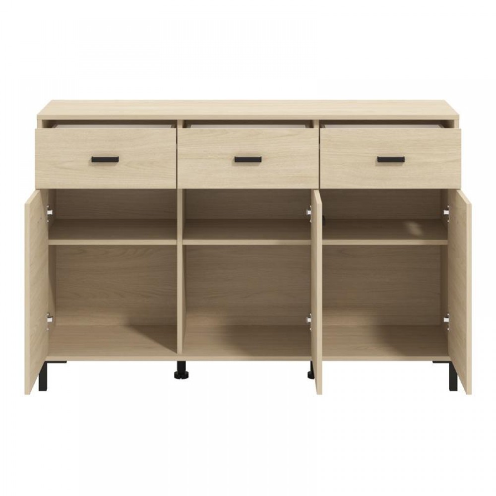 ΚΟΜΟΤΑ-ΜΠΟΥΦΕΣ ARBELA 3K3F3V LIGHT PORT OAK ΧΡΩΜΑ 138x40x90εκ