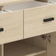 ΚΟΜΟΤΑ-ΜΠΟΥΦΕΣ ARBELA 3K3F3V LIGHT PORT OAK ΧΡΩΜΑ 138x40x90εκ