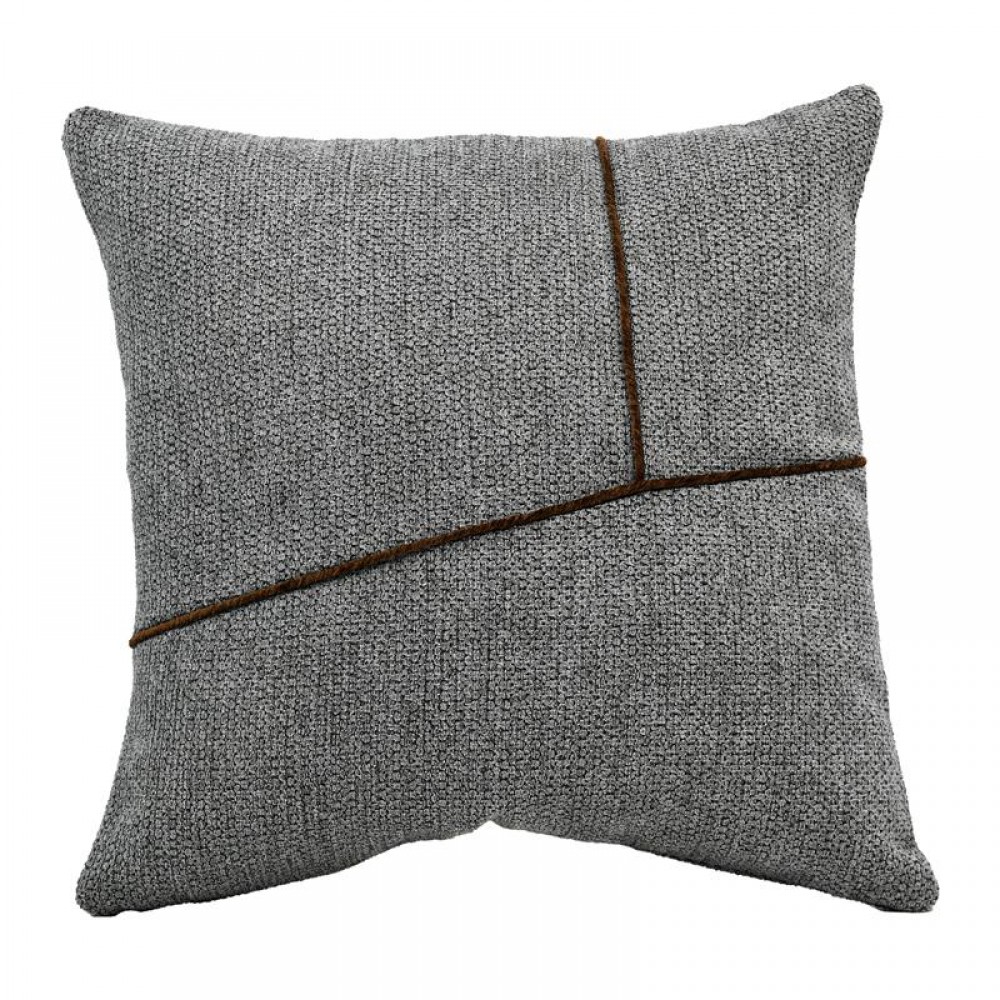 ΔΙΑΚΟΣΜΗΤΙΚΟ ΜΑΞΙΛΑΡΙ Fylliana Linear ΓΚΡΙ ΧΡΩΜΑ 43x43x10εκ